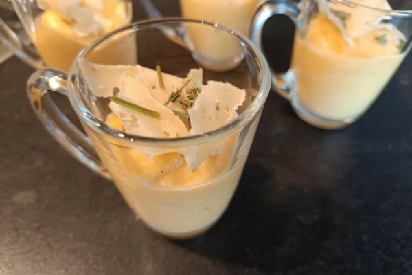 Verrine de potiron et fromages italiens (ou pas !)